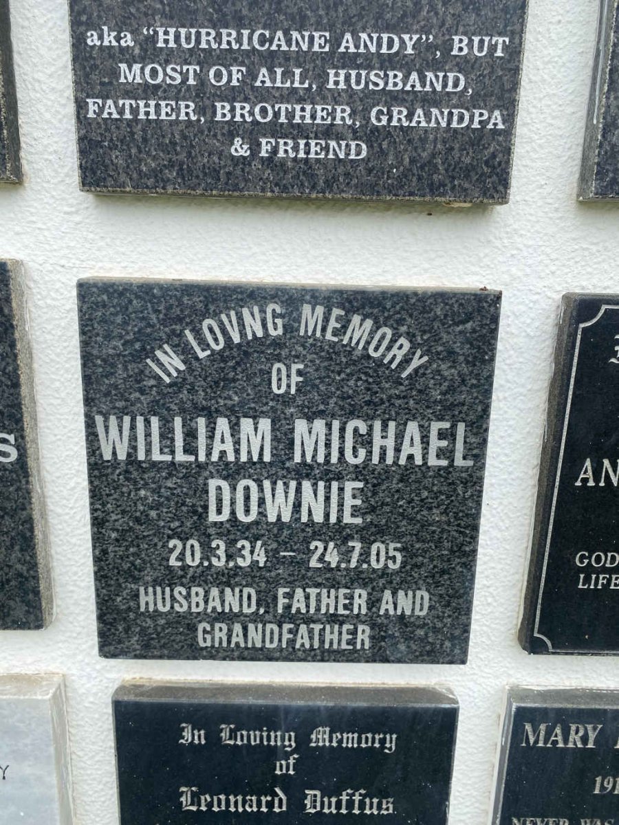 DOWNIE William Michael 1934-2005