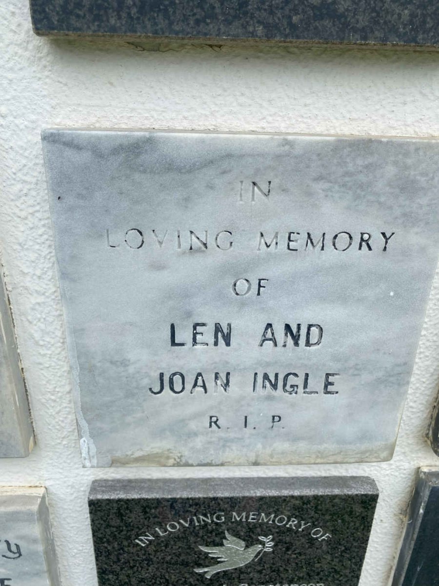INGLE Len & Joan