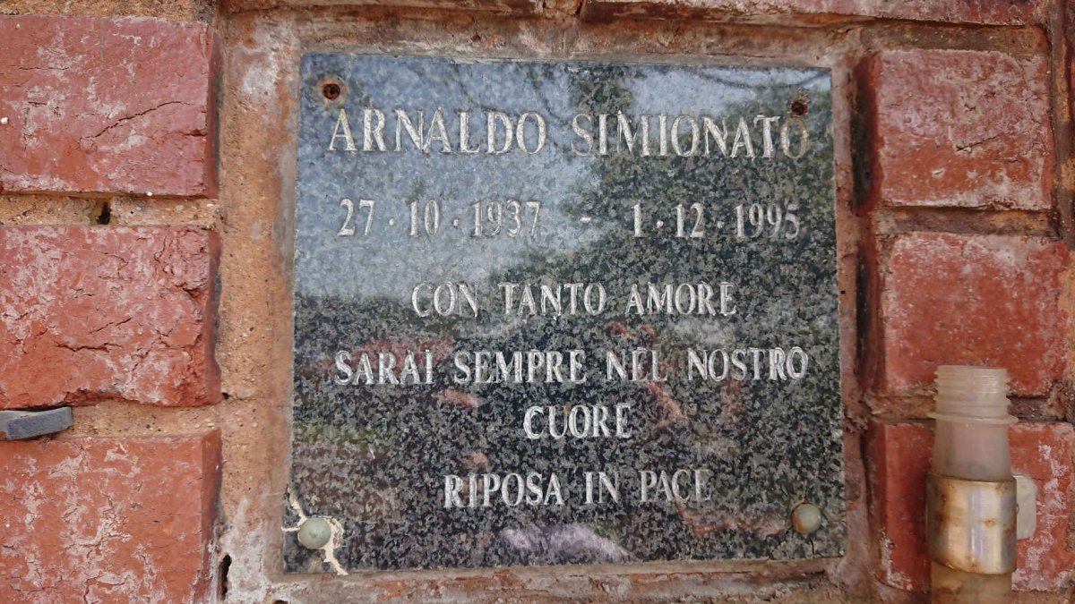 SIMIONATO Arnaldo 1937-1995