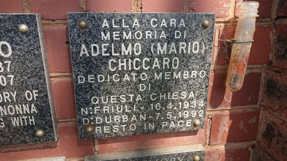 CHICCARO Adelmo 1934-1992