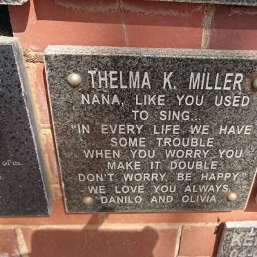 MILLER Thelma K.