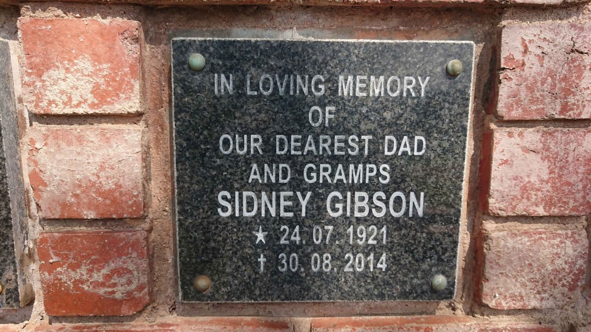 GIBSON Sidney 1921-2014