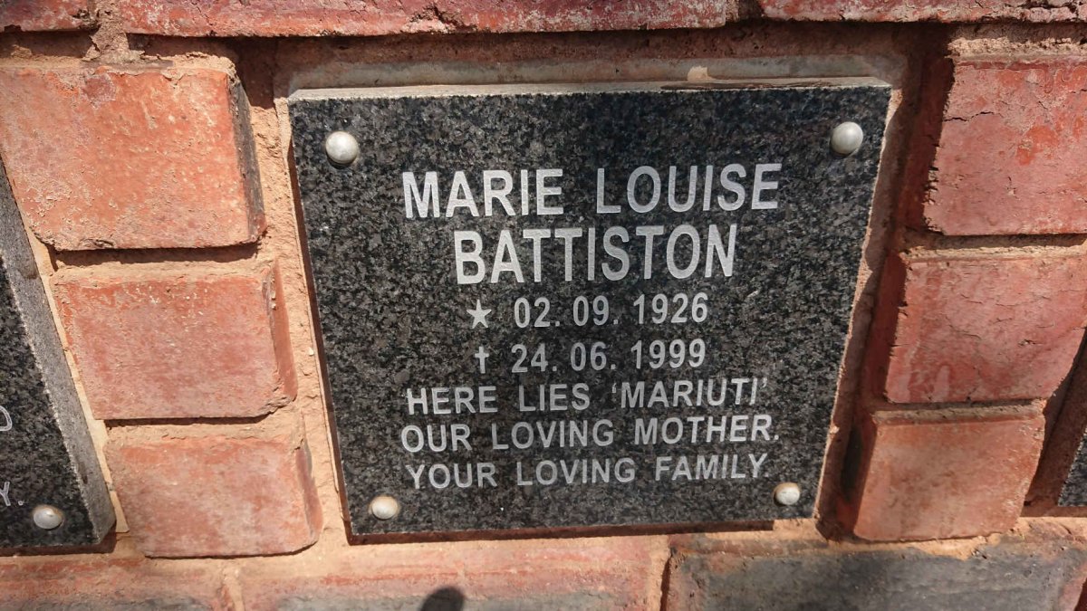 BATTISTON Marie Louise 1926-1999