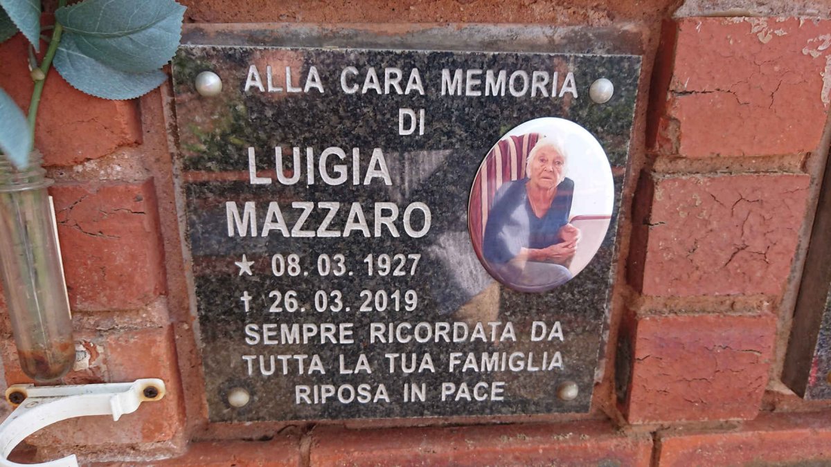 MAZZARO Luigia 1927-2019