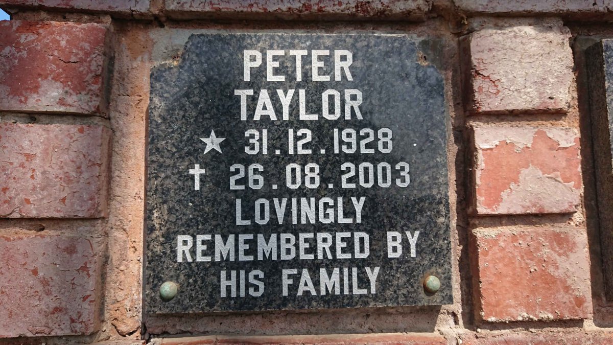 TAYLOR Peter 1928-2003