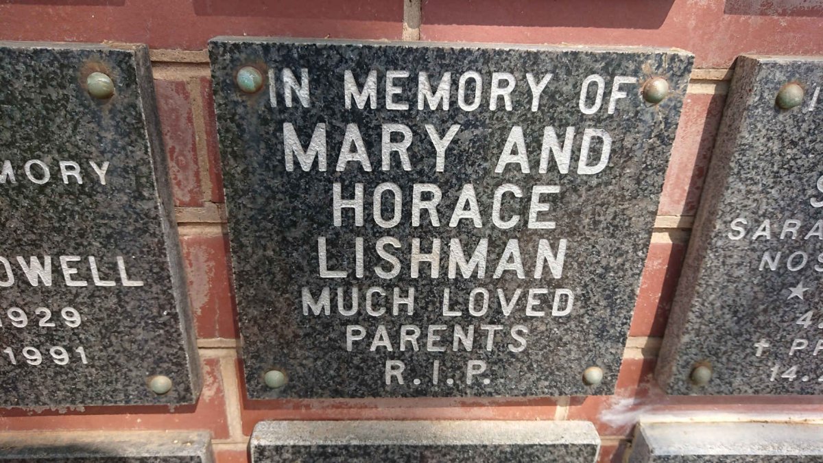 LISHMAN Horace & Mary