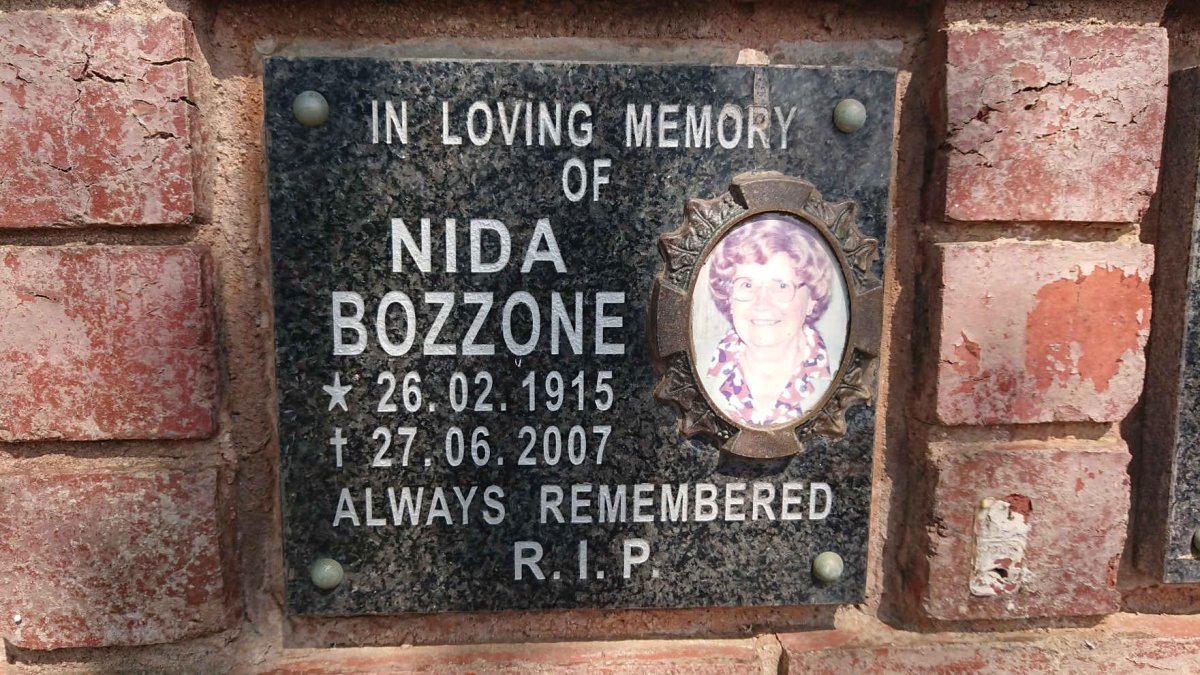 BOZZONE Nida 1915-2007