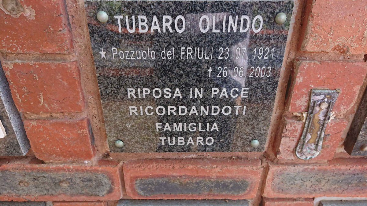 OLINDO Tubaro 1921-2003