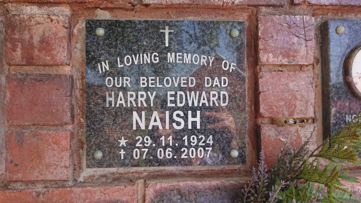 NAISH Harry Edward 1924-2007