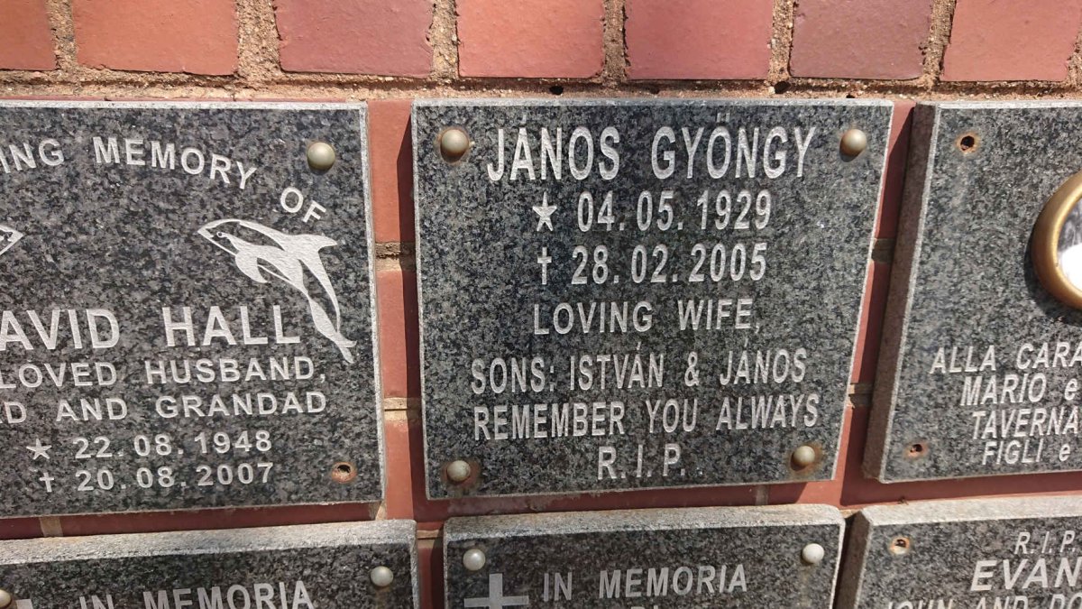 GYONGY Janos 1929-2005