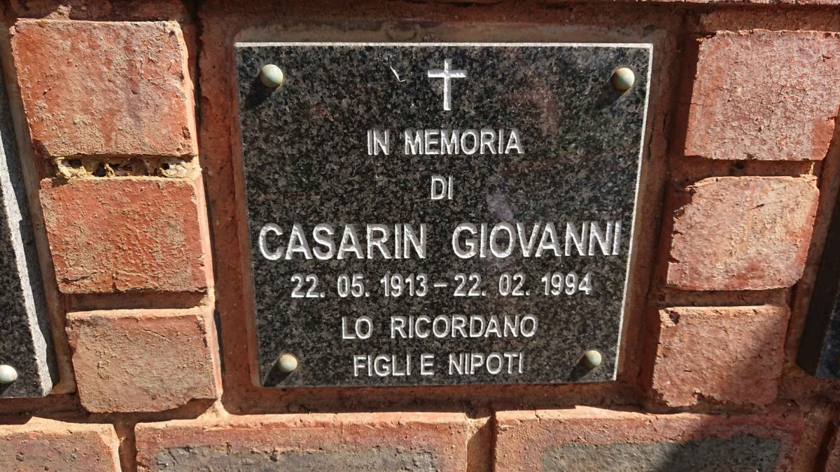 GIOVANNI Casarin 1913-1994