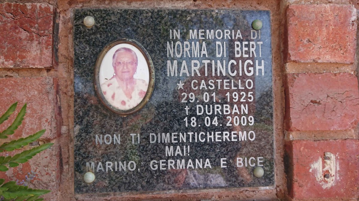 MARTINCIGH Norma 1925-2009