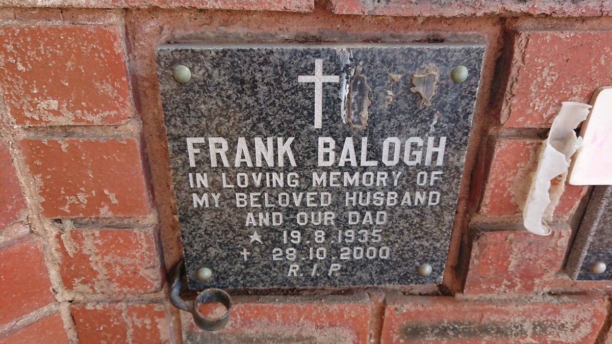BALOGH Frank 1935-2000