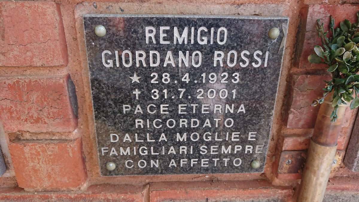 ROSSI Remigio Giordano 1923-2001