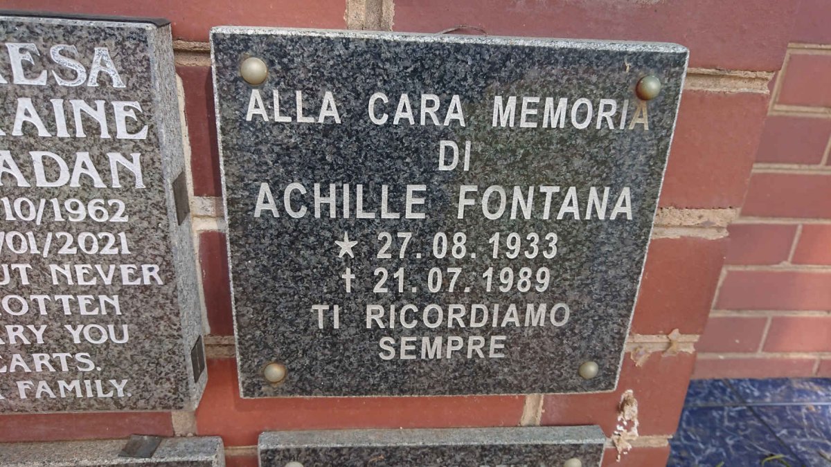FONTANA Achille 1933-1989