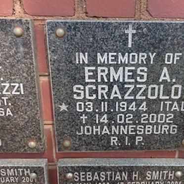 SCRAZZOLO Ermes A. 1944-2002