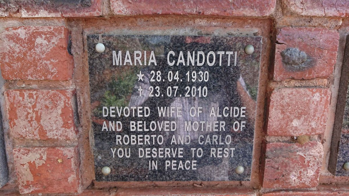 CANDOTTI Maria 1930-2010