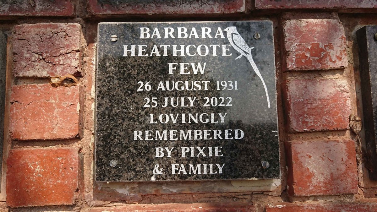 FEW Barbara Heathcote 1931-2022