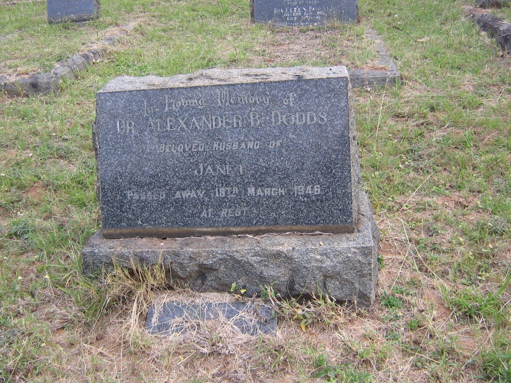 DODDS Alexander B. -1946