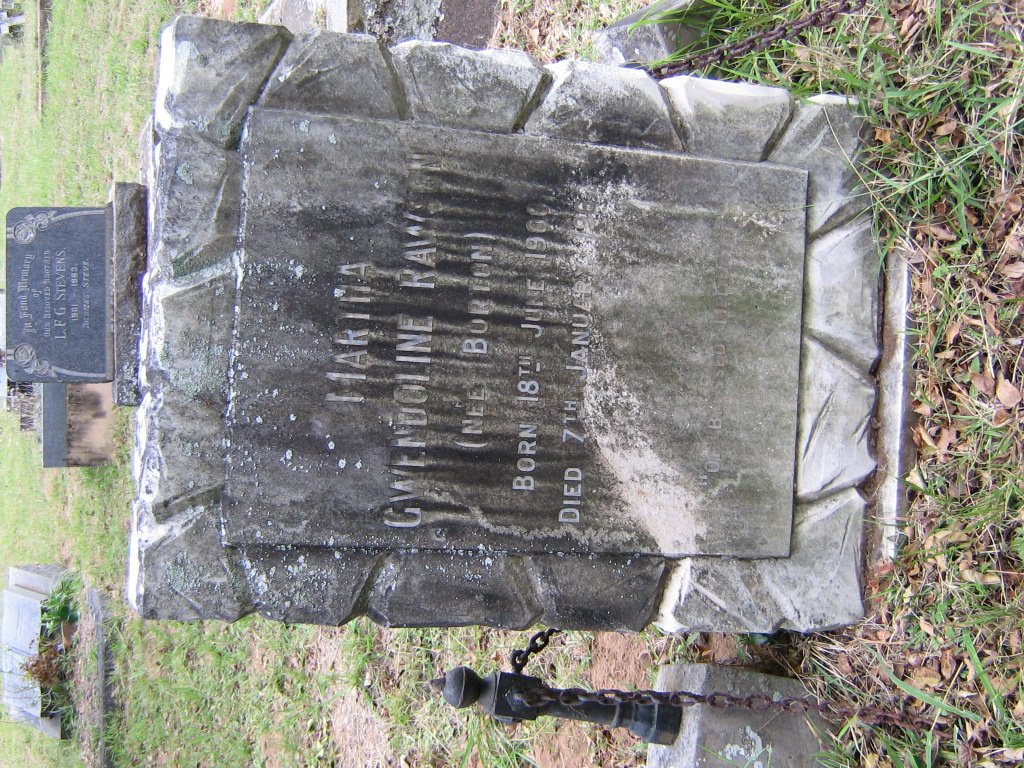 RAWSON Gwendoline nee BURTON 1900-1962