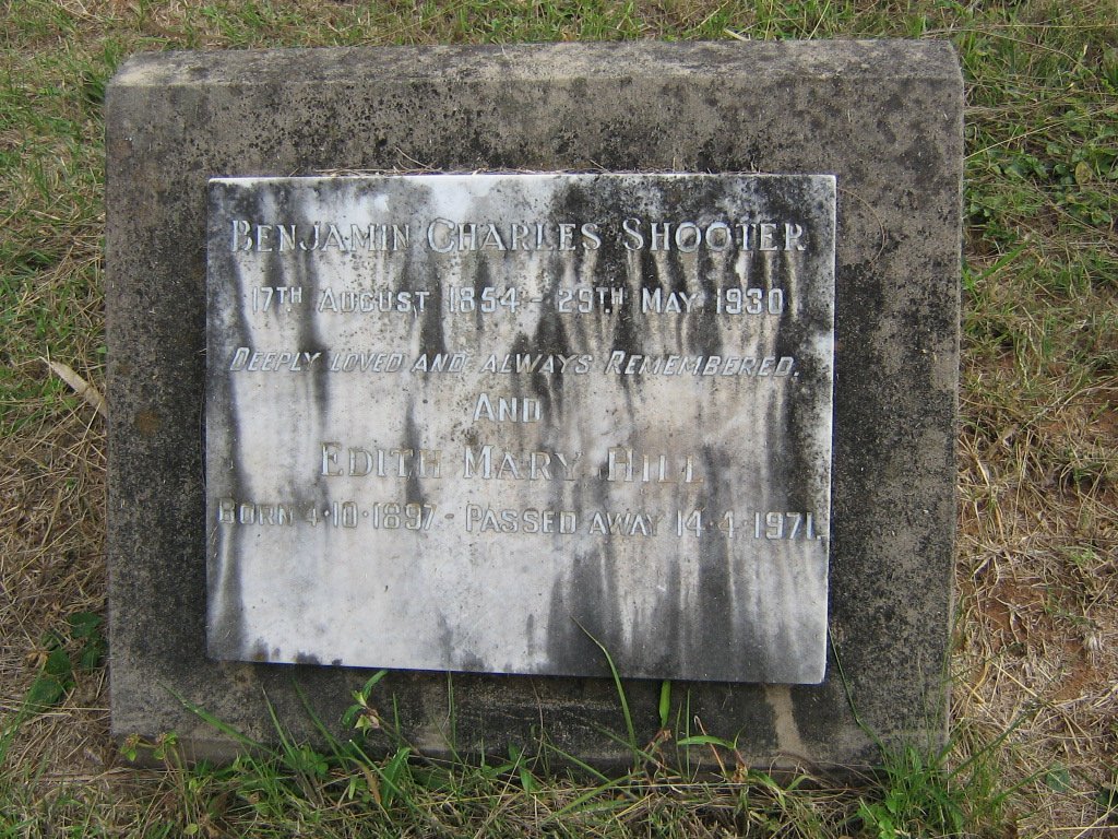 SHOOTER Benjamin Charles 1854-1930 :: HILL Edith Mary 1897-1971