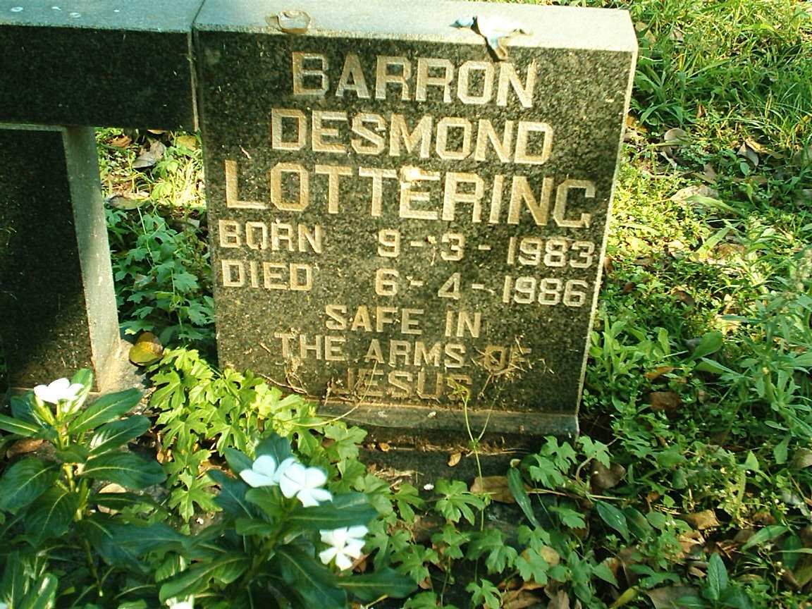 LOTTERING Barron Desmond 1983-1986