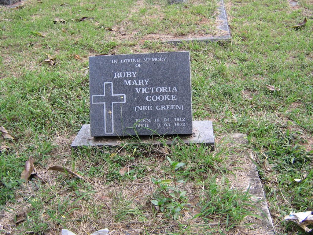COOKE Ruby Mary Victoria nee GREEN 1912-1972