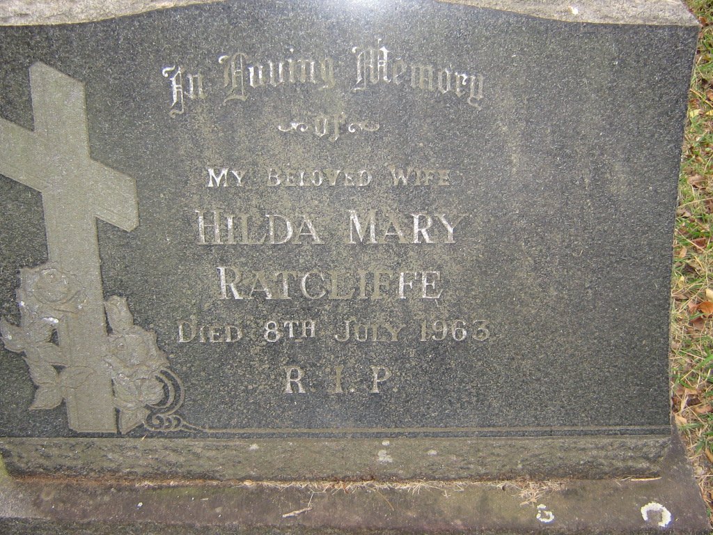 RATCLIFFE Hilda Mary -1963