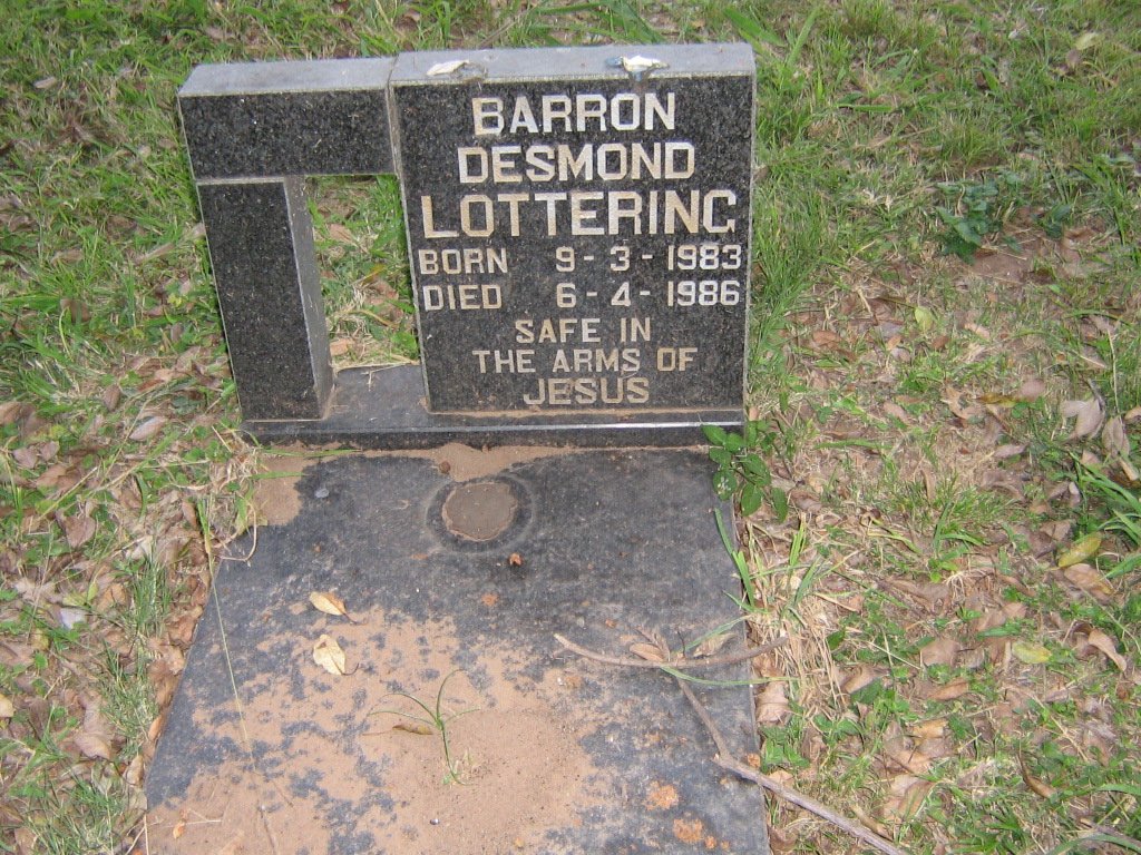 LOTTERING Barron Desmond 1983-1986