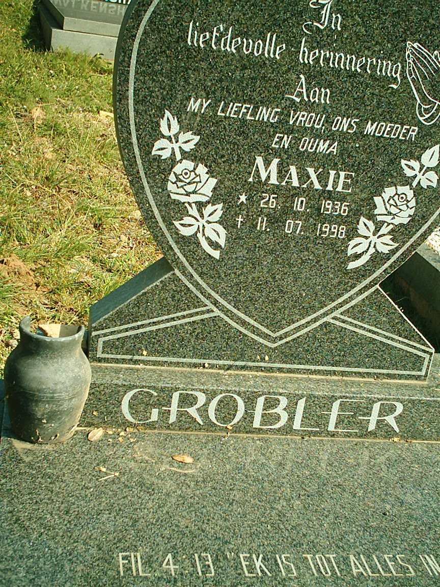 GROBLER Maxie 1936-1998