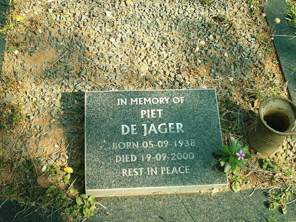 JAGER Piet, de 1938-2000