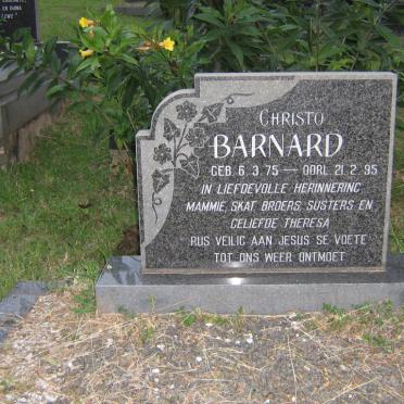 BARNARD Christo 1975-1995