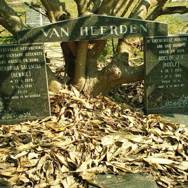 HEERDEN Roelof J.E., van 1925-1985 &amp; Hendrika Salomina 1928-1981