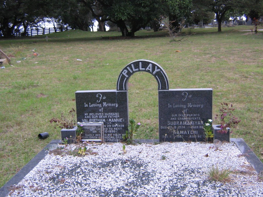 PILLAY Valayatham 1929-1996 :: PILLAY Subramaniyan -1974 &amp; Kamatchi -1987