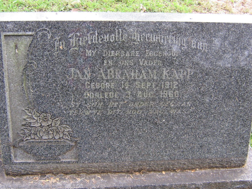 KAPP Jan Abraham 1912-1960
