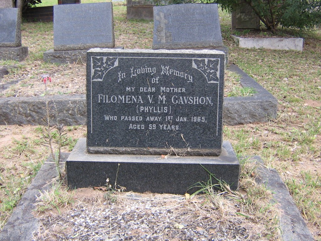 GAVSHON Filomena V.M. -1965