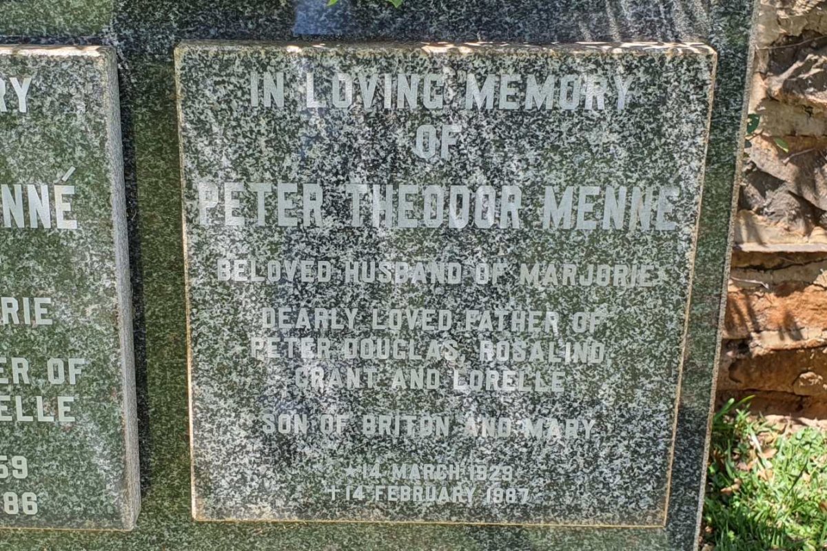 MENNE Peter Theodor 1929-1987