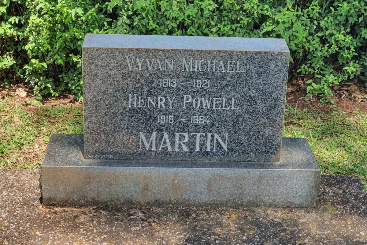MARTIN Vyvan Michael 1913-1921 :: MARTIN Henry Powell 1919-1964