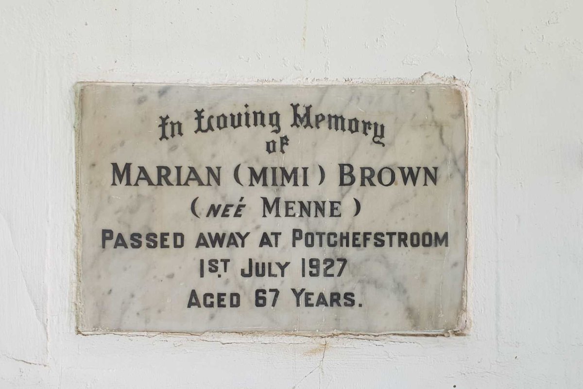 BROWN Marian nee MENNE -1927