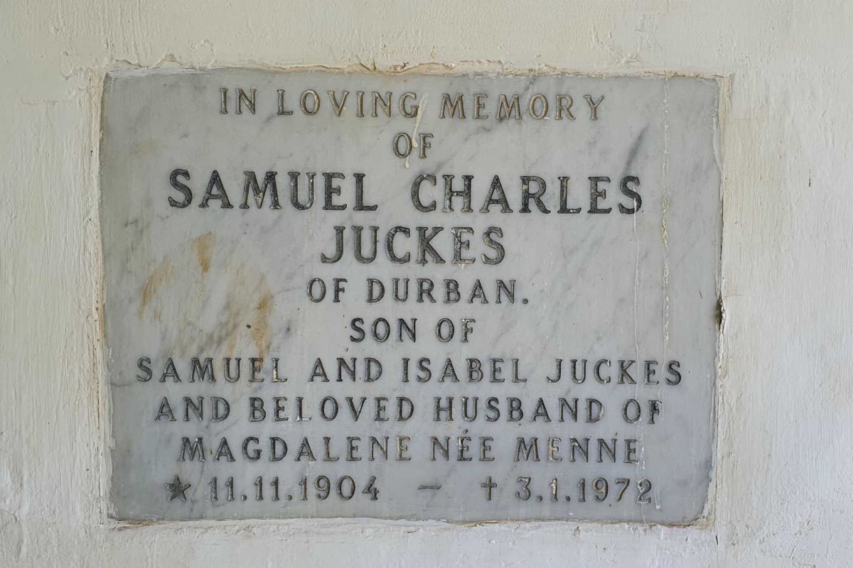 JUCKES Samuel Charles 1904-1972