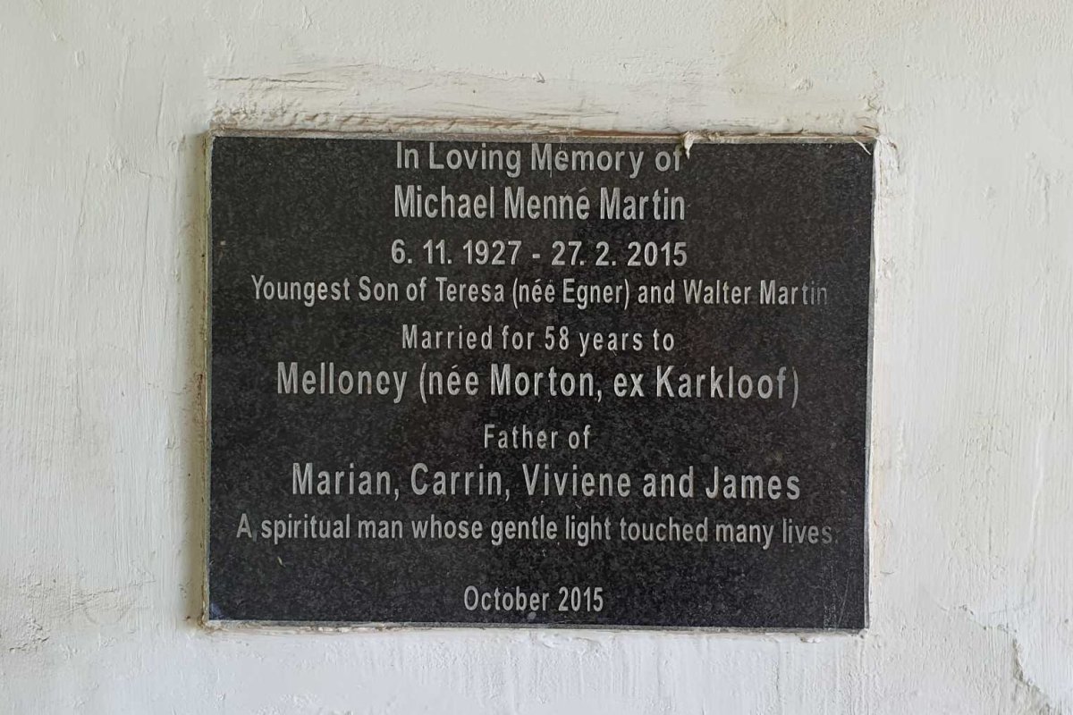 MARTIN Michael Menne 1927-2015 &amp; Melloney MORTON