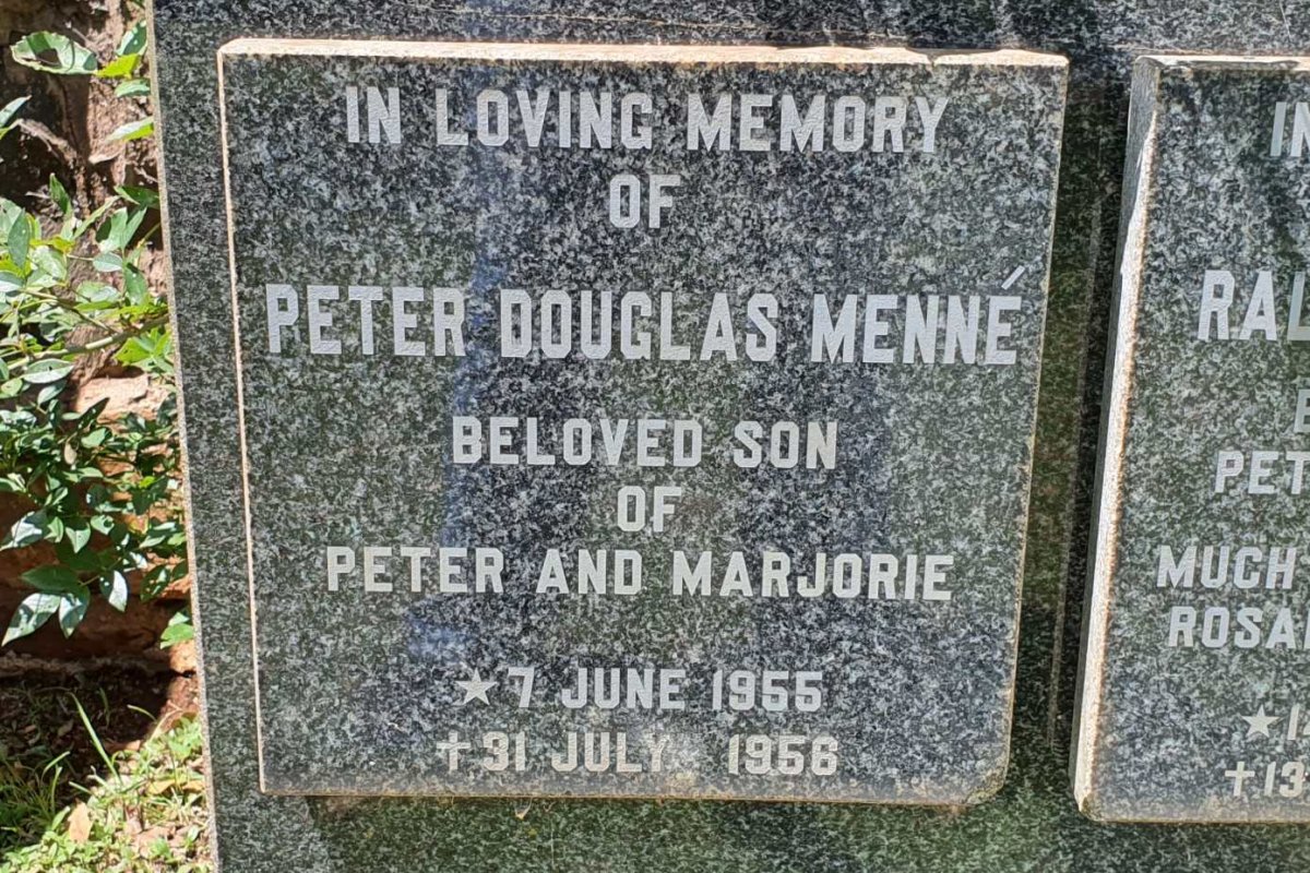 MENNE Peter Douglas 1955-1956