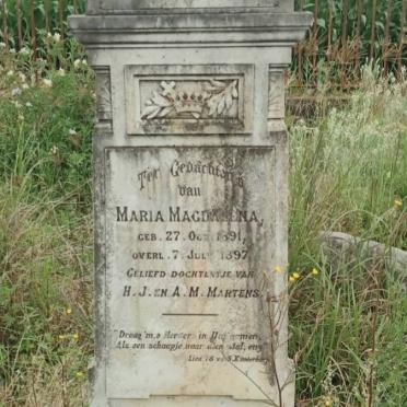 MARTENS Maria Magdalena 1891-1897