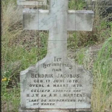 MARTENS Hendrik Jacobus 1878-1879