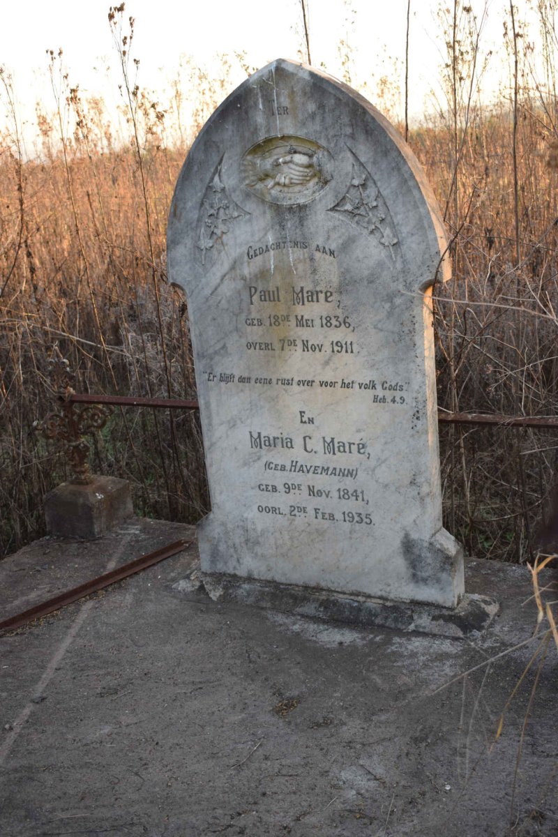 MARE Paul 1836-1911 &amp; Maria C. 1841-1935