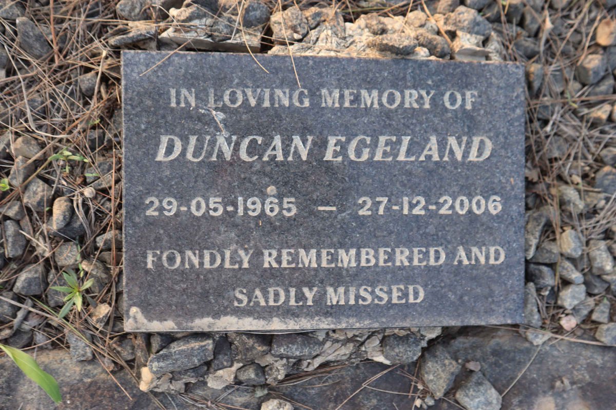 EGELAND Duncan 1965-2006