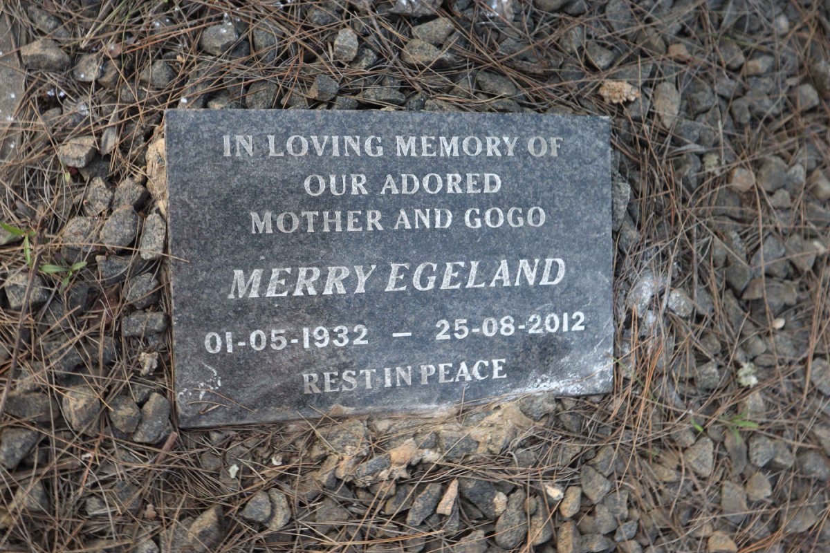 EGELAND Merry 1932-2012