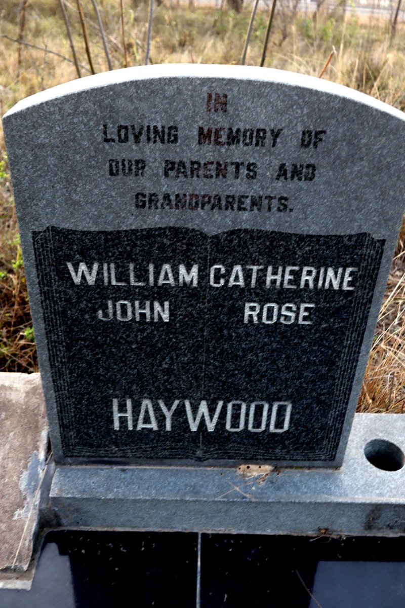 HAYWOOD William John & Catherine