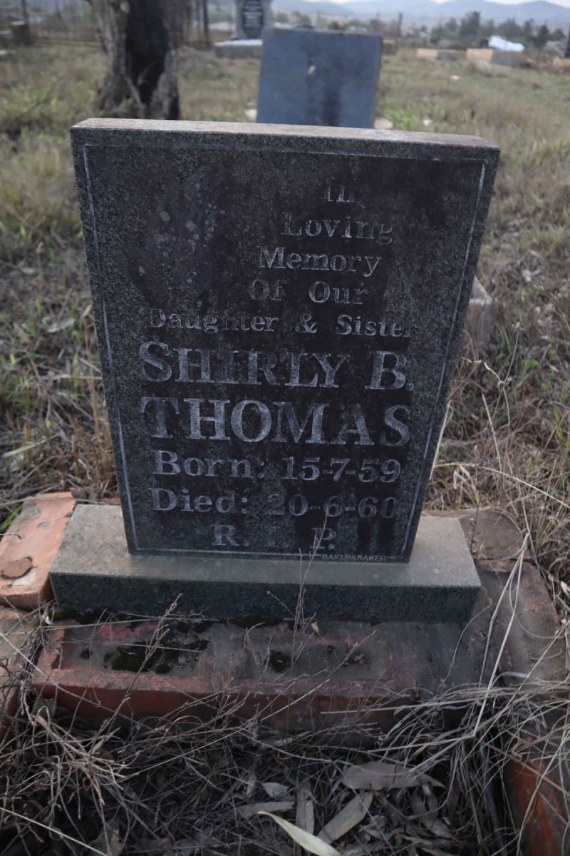 THOMAS Shirly B. 1959-1960