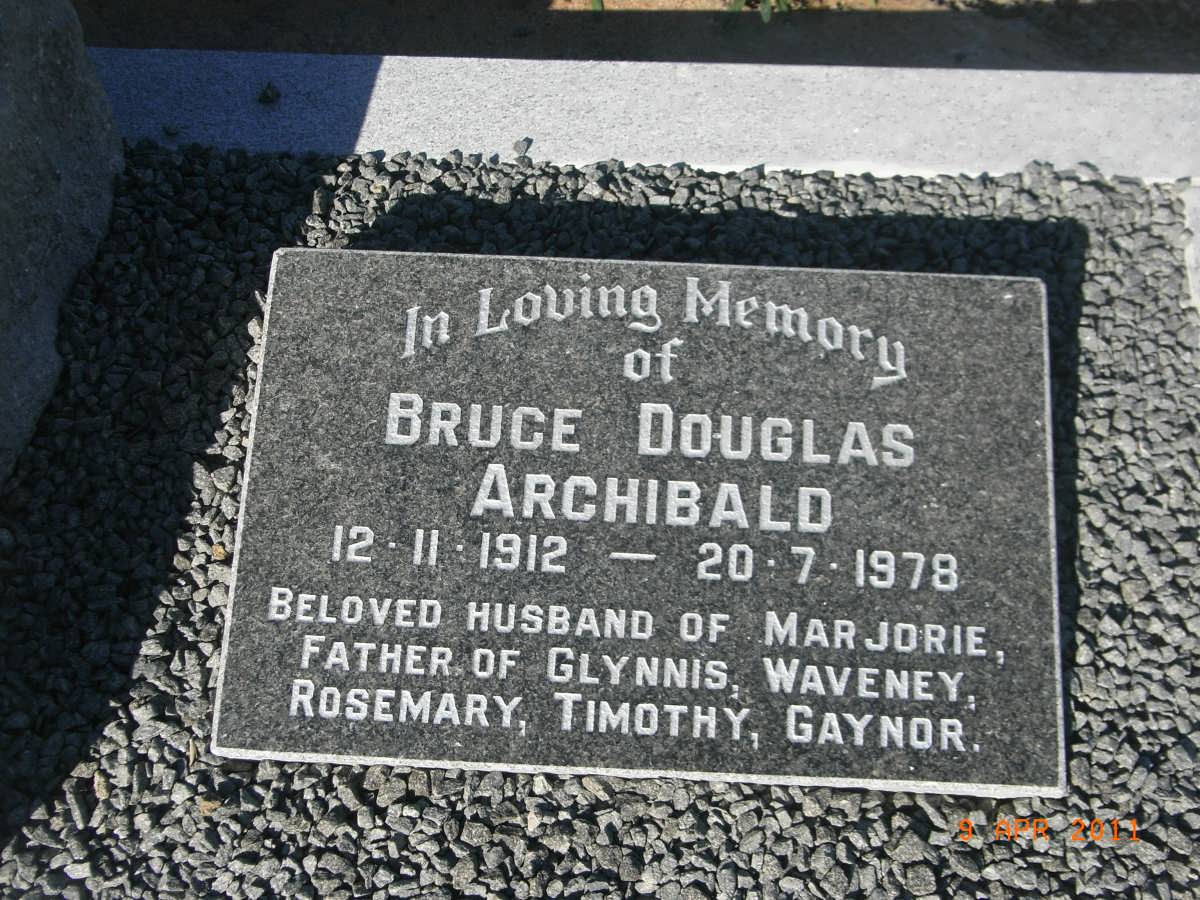 ARCHIBALD Bruce Douglas 1912-1978